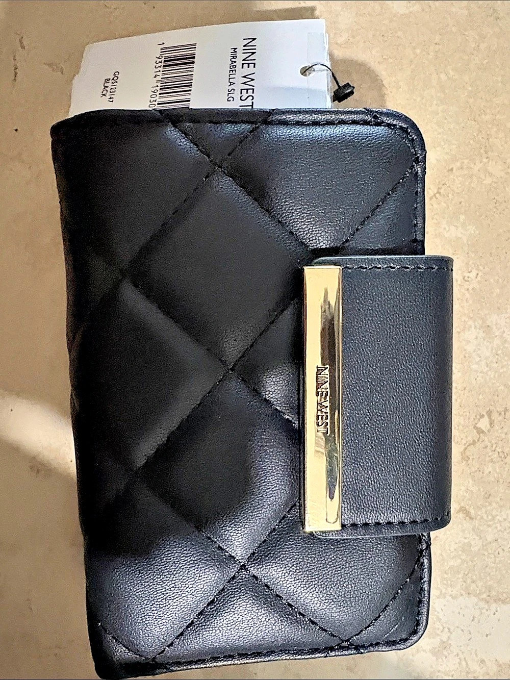 Nine West Mirabella SLG Quilted Wallet Black